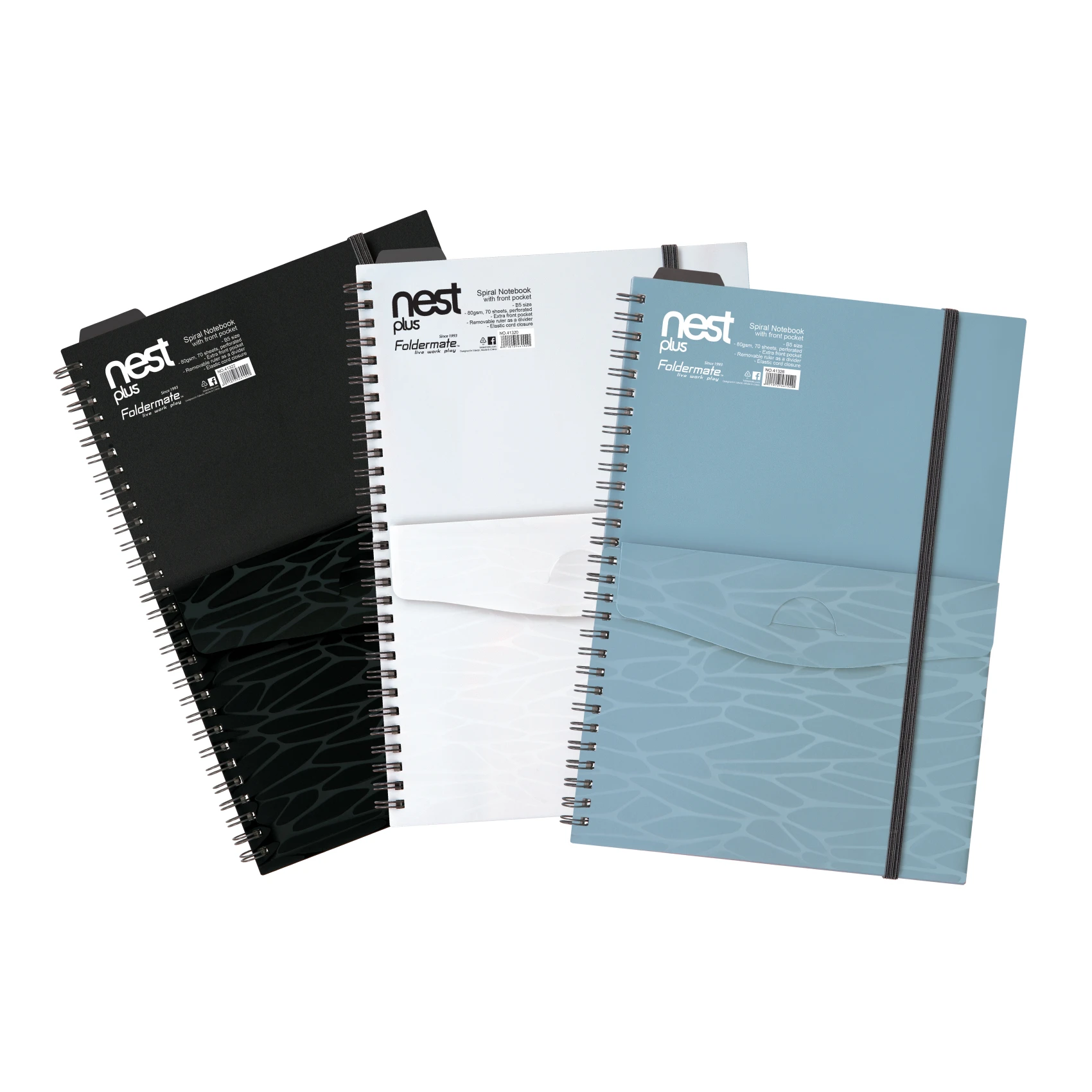 Foldermate 1 Subject Note Book A5 Size 80 Sheets Assorted Colors Note pcs
